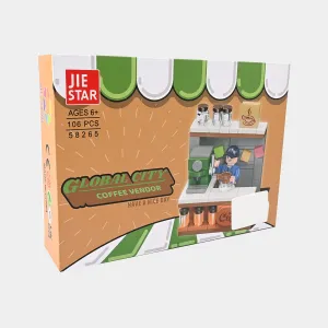 106Pcs Coffee Stall Puzzle Blocks Set