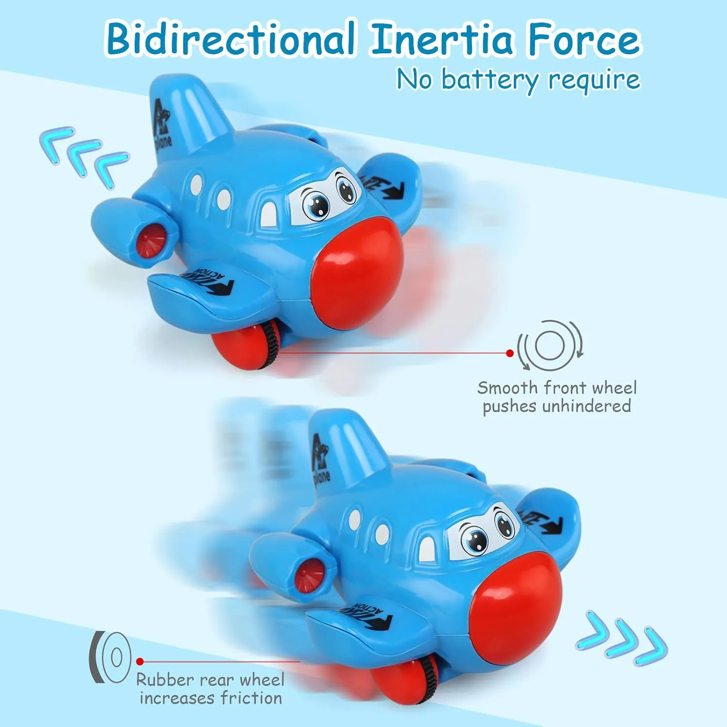 1Pc Mini Friction Aircraft Toy