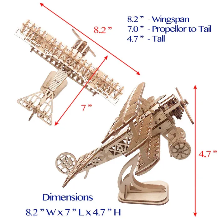 3D Wooden Puzzle: Airplane