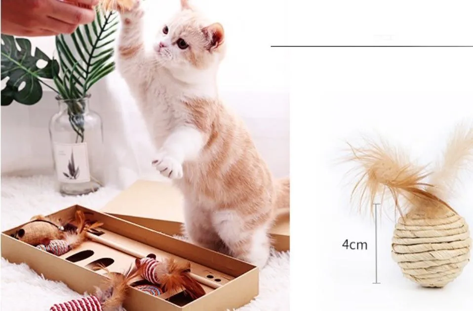 7-in-1 Set Cat Toys Pack