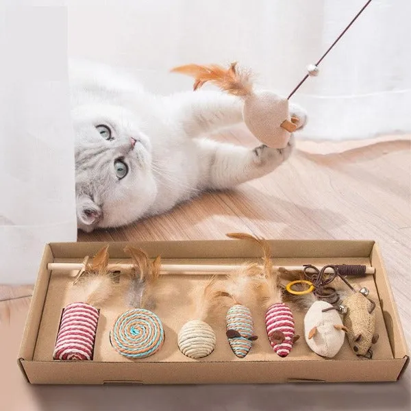 7-in-1 Set Cat Toys Pack