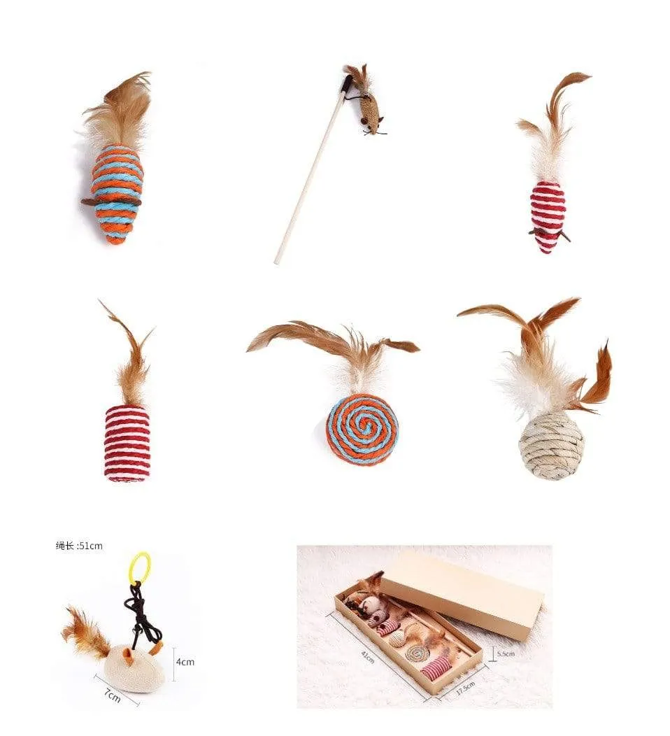 7-in-1 Set Cat Toys Pack