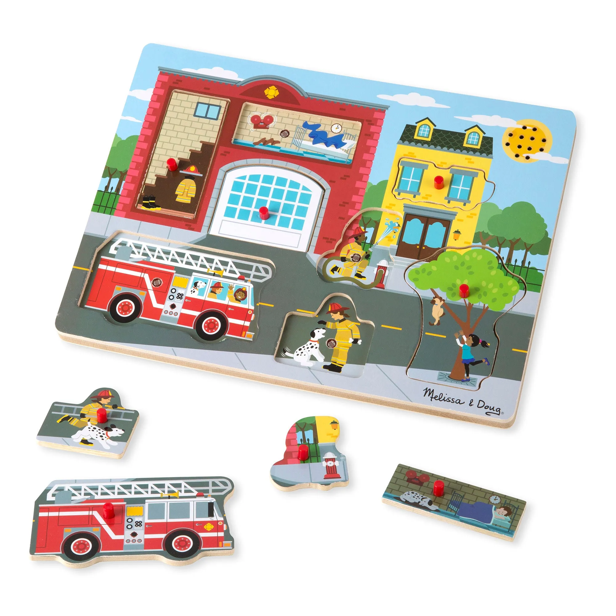 Around the Fire Station Sound Puzzle - 8 Pieces