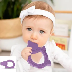 Baby Moo Hippo Soothing Silicon Teether BPA And Toxin Free - Purple