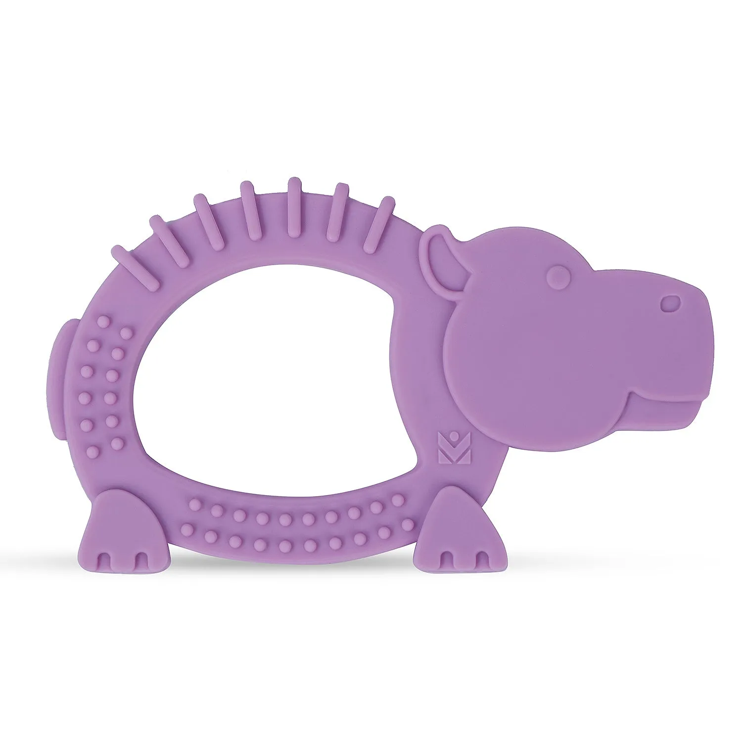 Baby Moo Hippo Soothing Silicon Teether BPA And Toxin Free - Purple