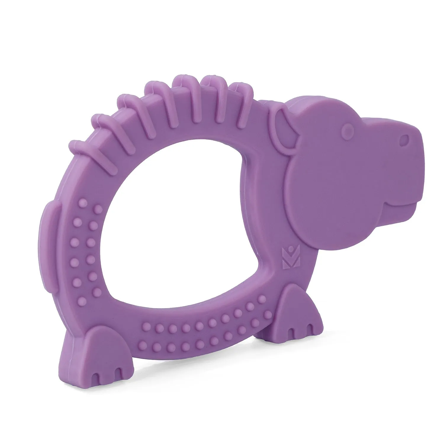 Baby Moo Hippo Soothing Silicon Teether BPA And Toxin Free - Purple