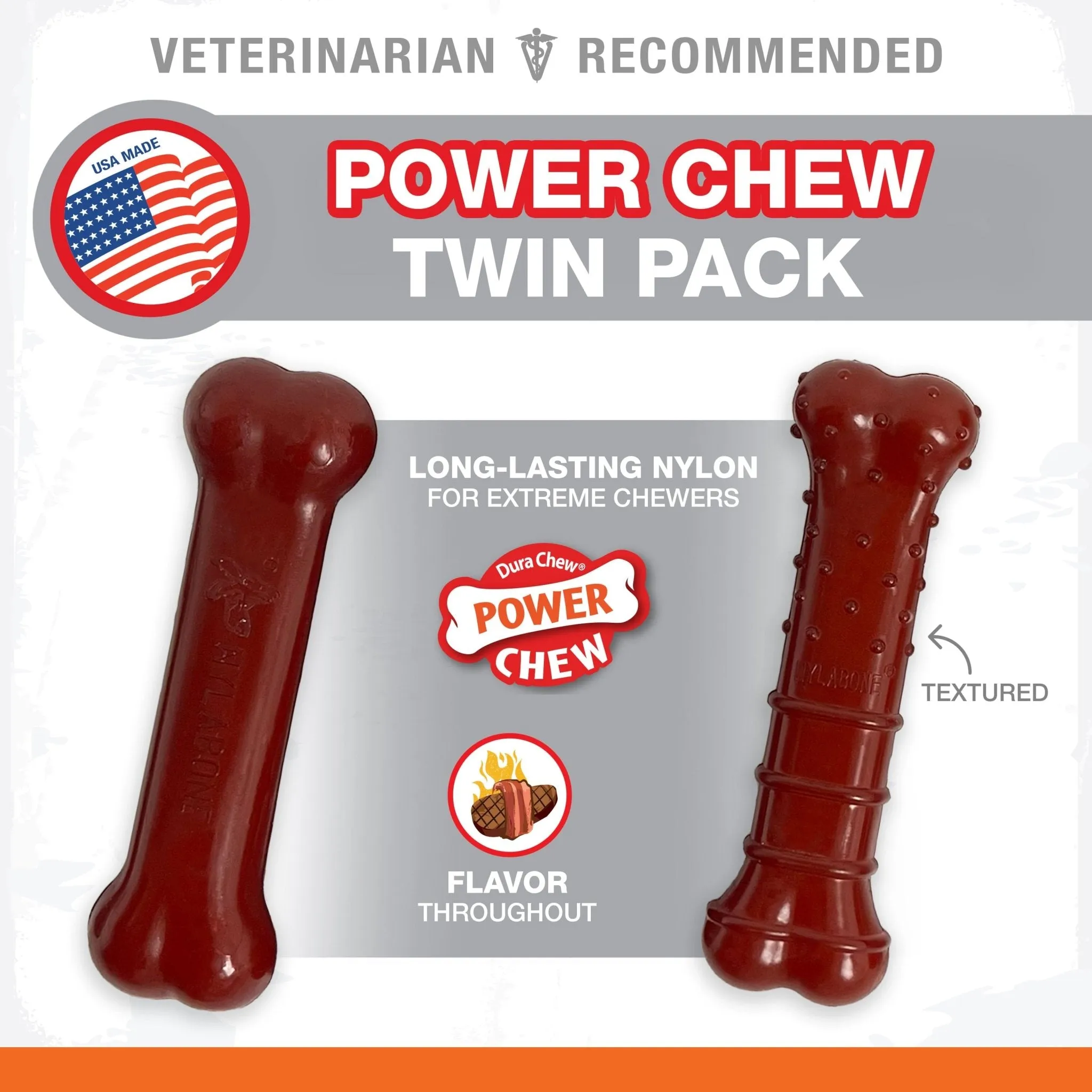 Basted Blast Dual Flavored Power Chew, Bacon Basted Steak