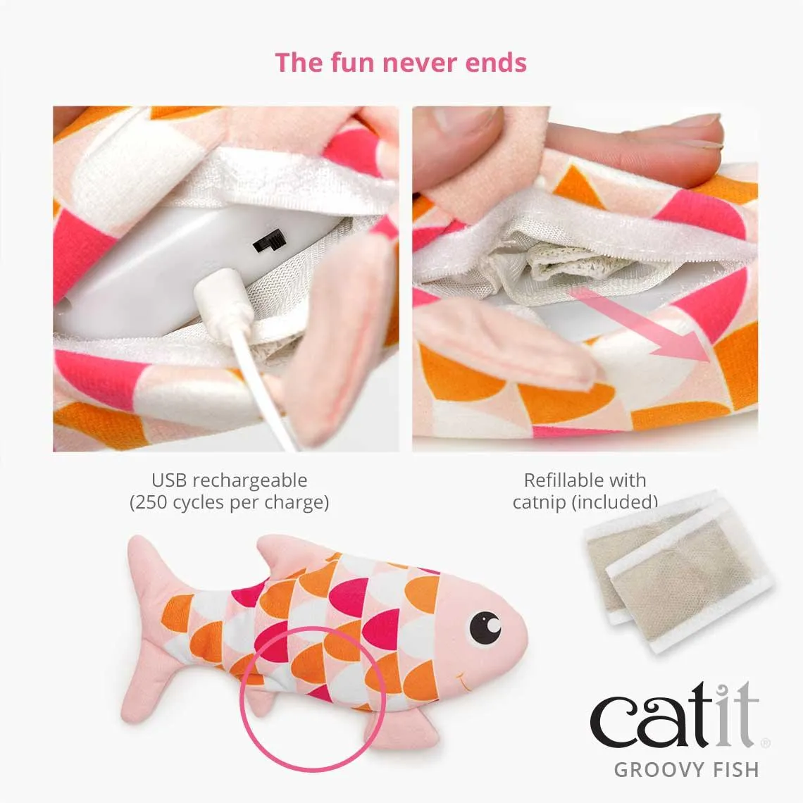 Catit Groovy Rechargeable Dancing Fish