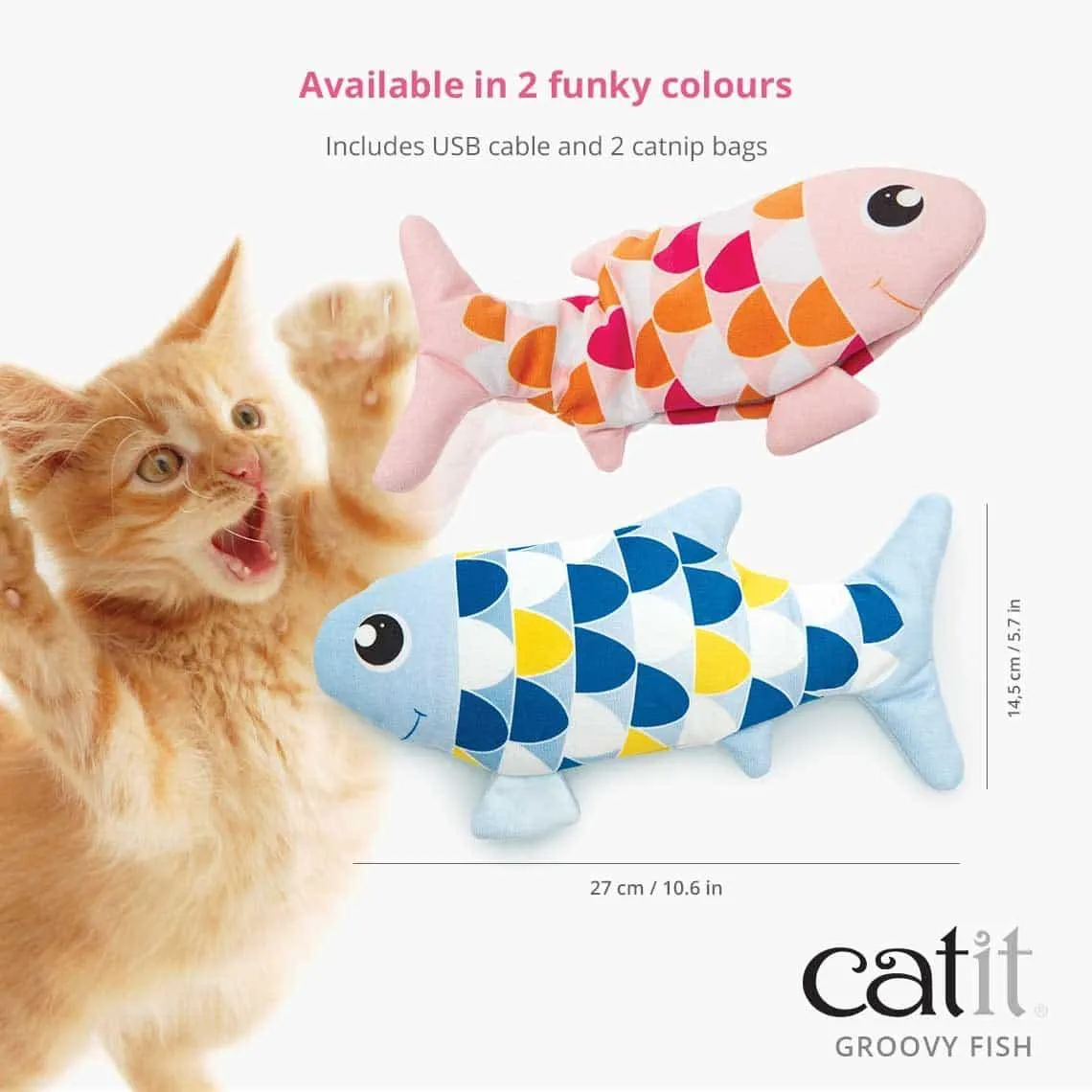 Catit Groovy Rechargeable Dancing Fish