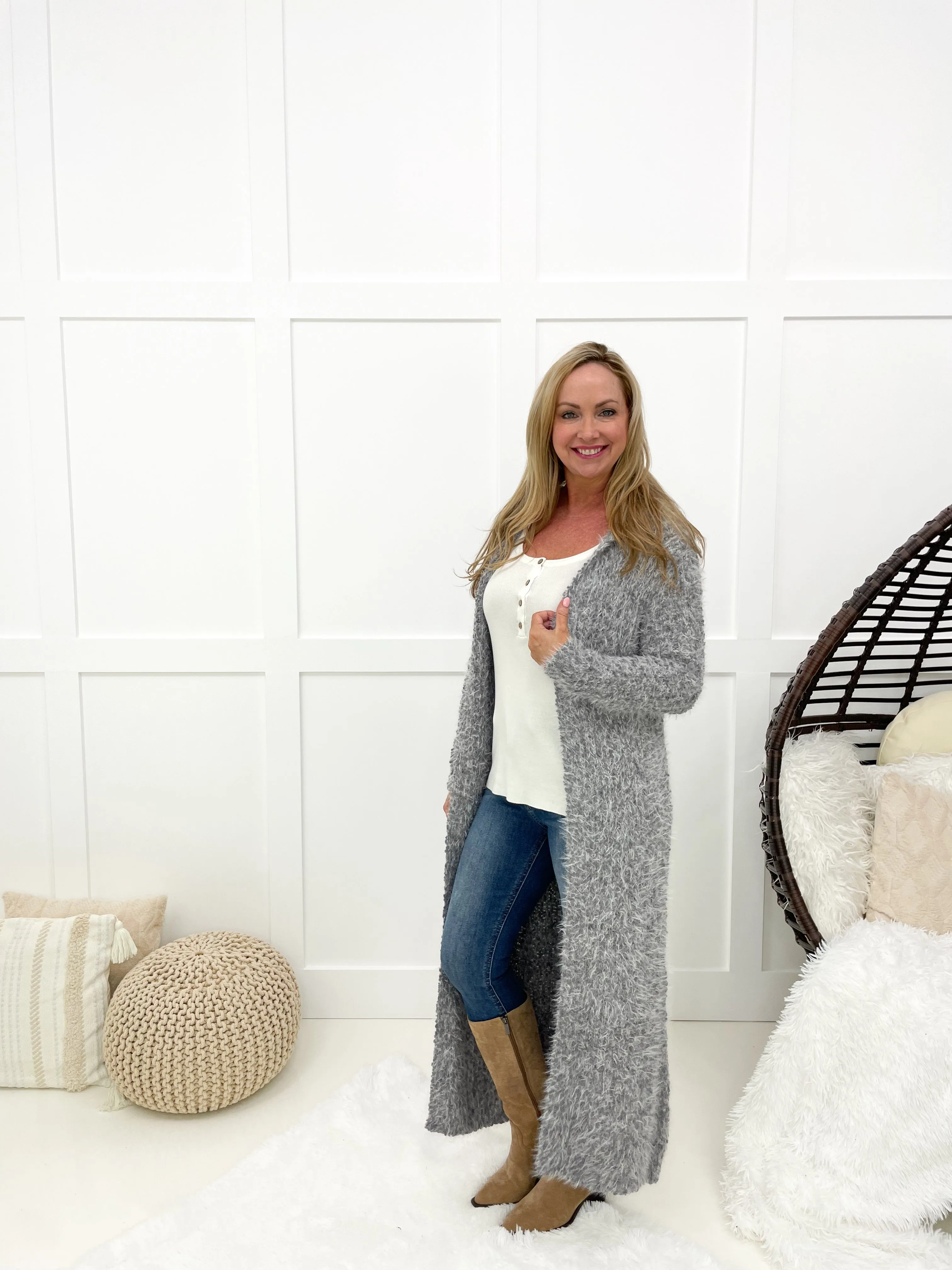 Cozy Comfy Plush Cardigan