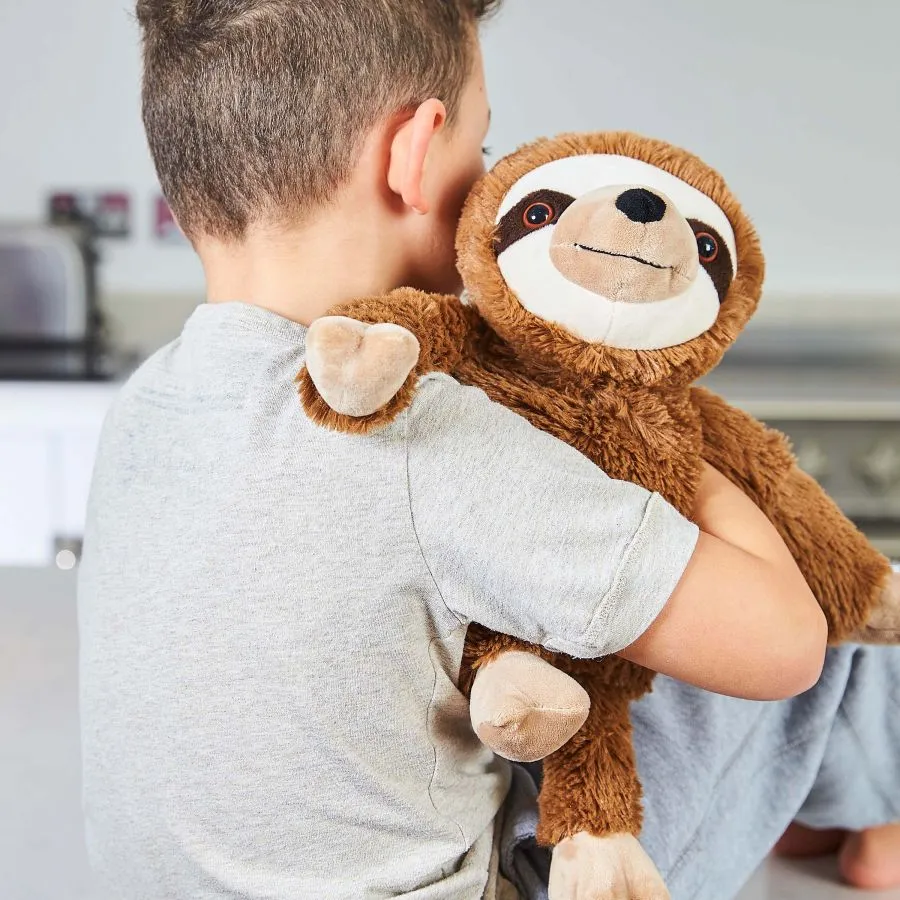 Cozy Plush Brown Sloth Microwave Animal Toy