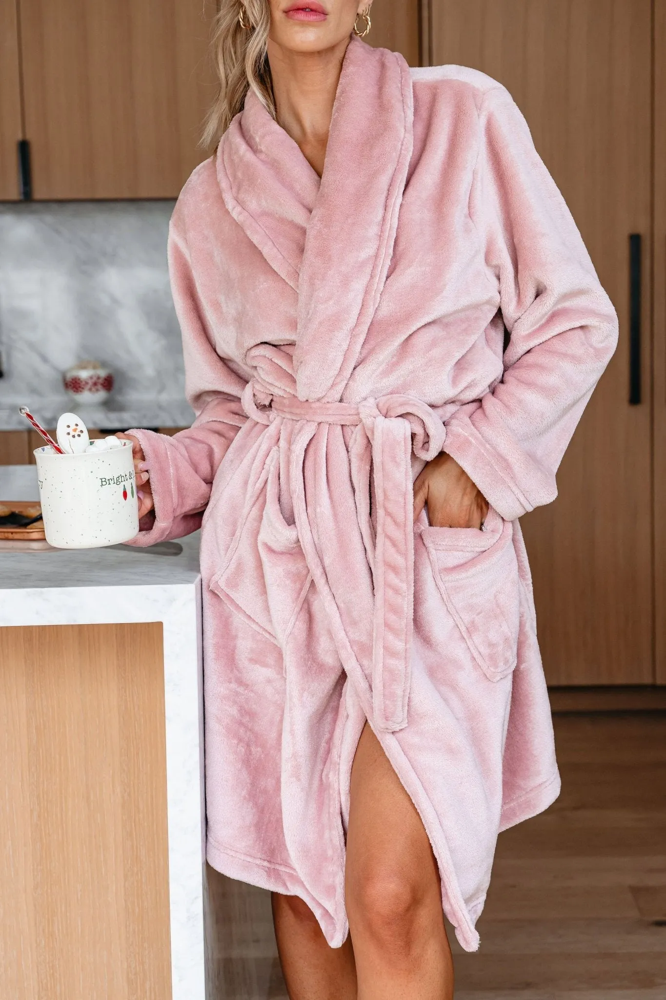 Cozy Soft Pink Robe