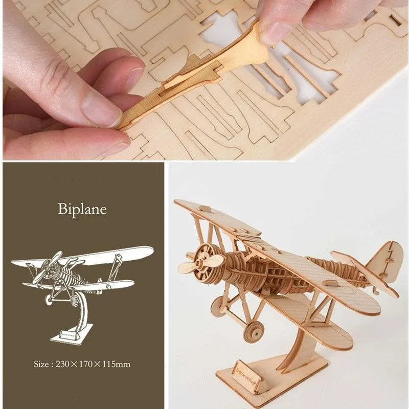 Creative 3D Wooden Transportation Puzzle Kit - Inspiring Learning Through Play