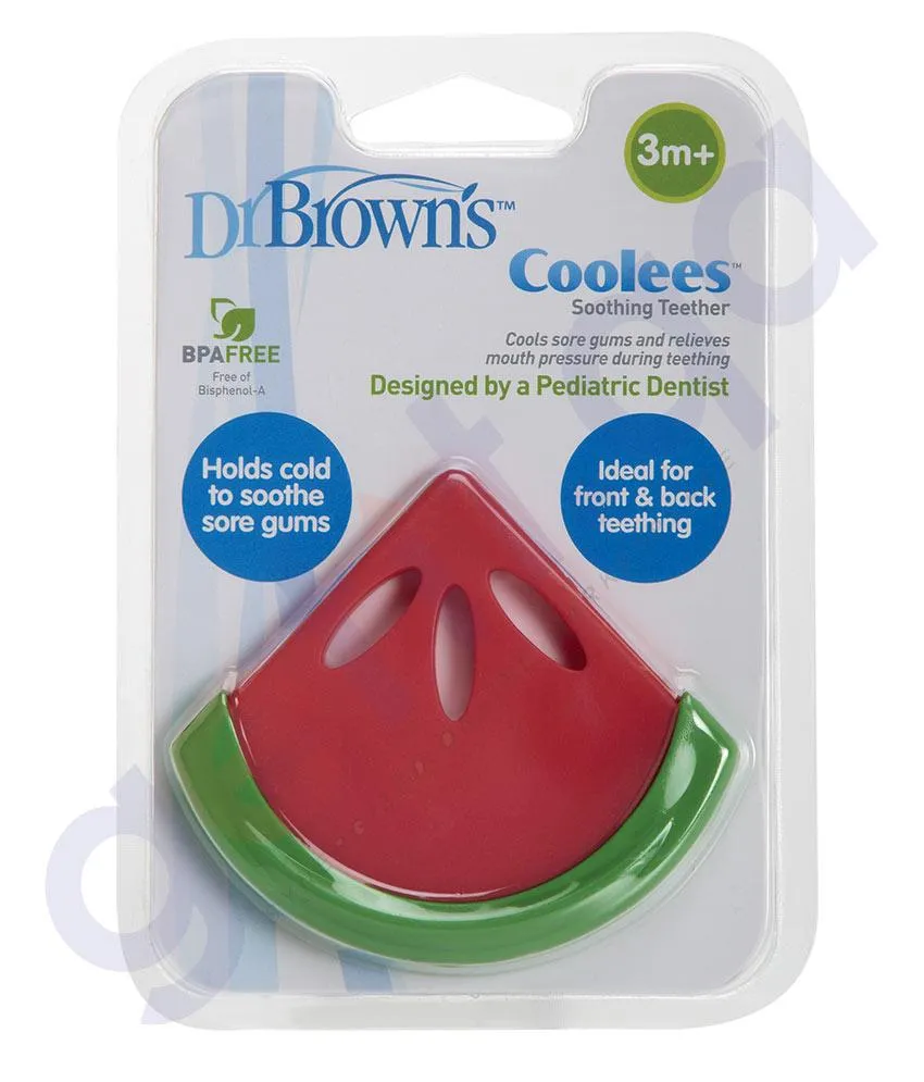 DR BROWN SOOTHING TEETHER - WATERMELON COOLEES - TE220-P2