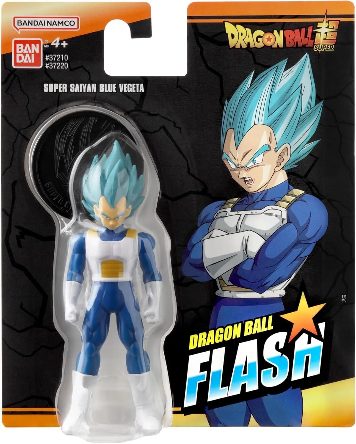 Dragon Ball Flash Series Super Saiyan Blue Vegeta Anime Figure | 4'' Tall