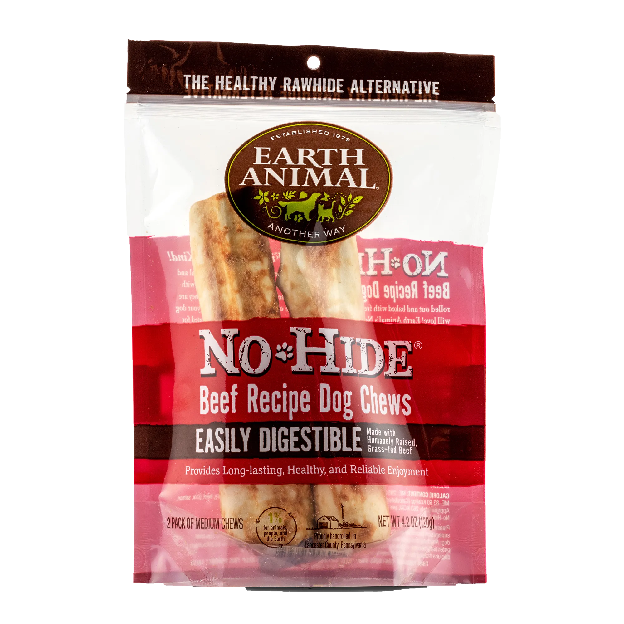 Earth Animal 2-Pack No-Hide Beef Chew Dog Treats