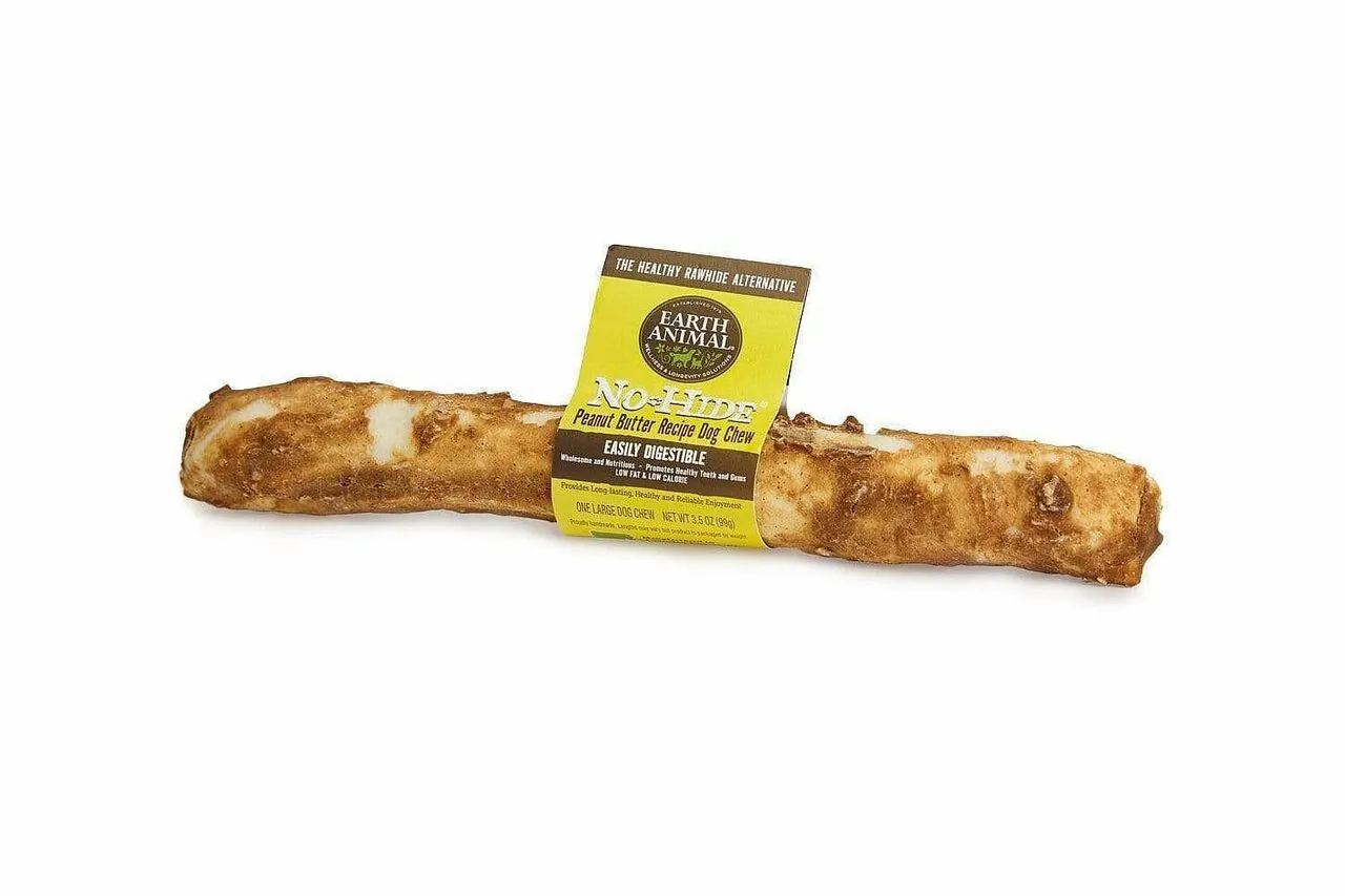 Earth Animal No-Hide Peanut Butter Chew Large Dog Treats