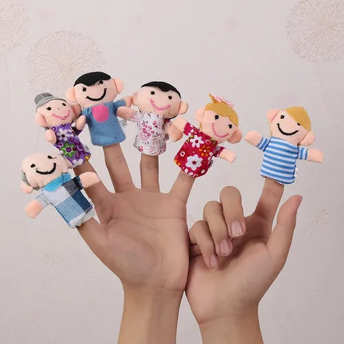 Engaging Plush Finger Puppets Set: Three Pigs, Mermaid & Princess