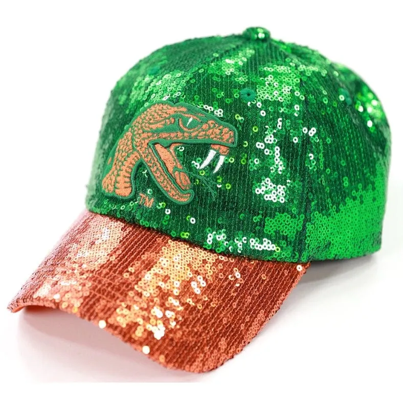 Florida A&M University Rattlers Sequin Baseball Cap