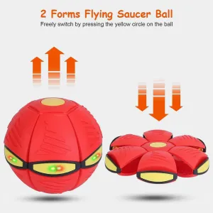 Flying UFO Saucer Light Magic Ball | Red