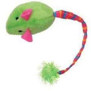 Furry Frolics Cat Toy Catnip Plush Mouse Green