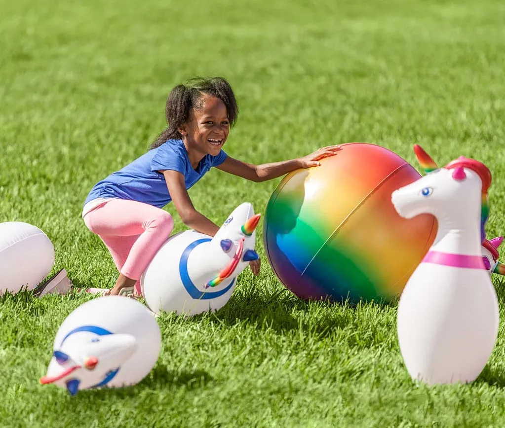 Giant Inflatable Unicorn Bowling