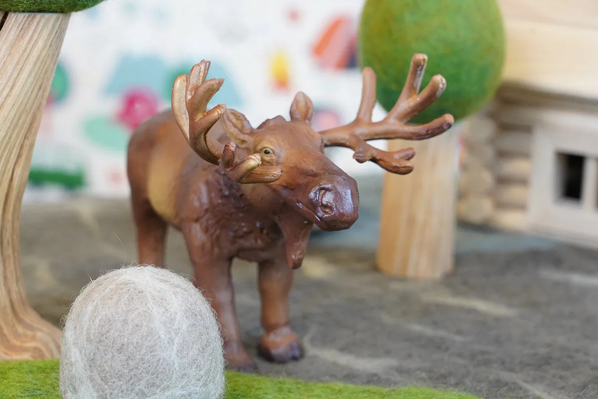 Green Rubber Toys Moose