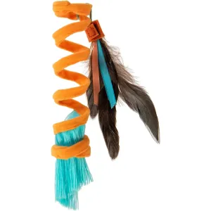 Instincts Cat Crazy Coils Spring with Fringe & Feathers