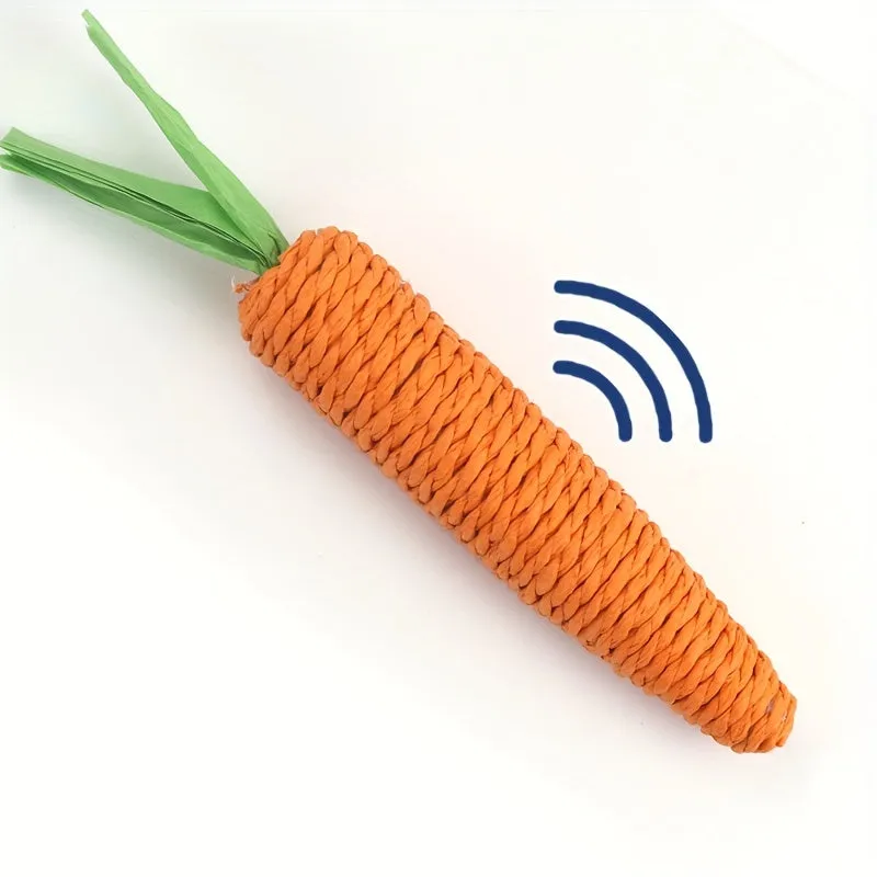 Interactive Carrot Cat Toy Teeth Cleaning and Playfulness