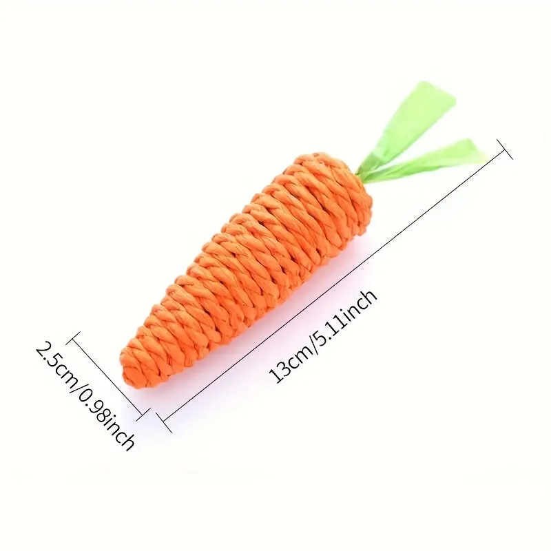 Interactive Carrot Cat Toy Teeth Cleaning and Playfulness