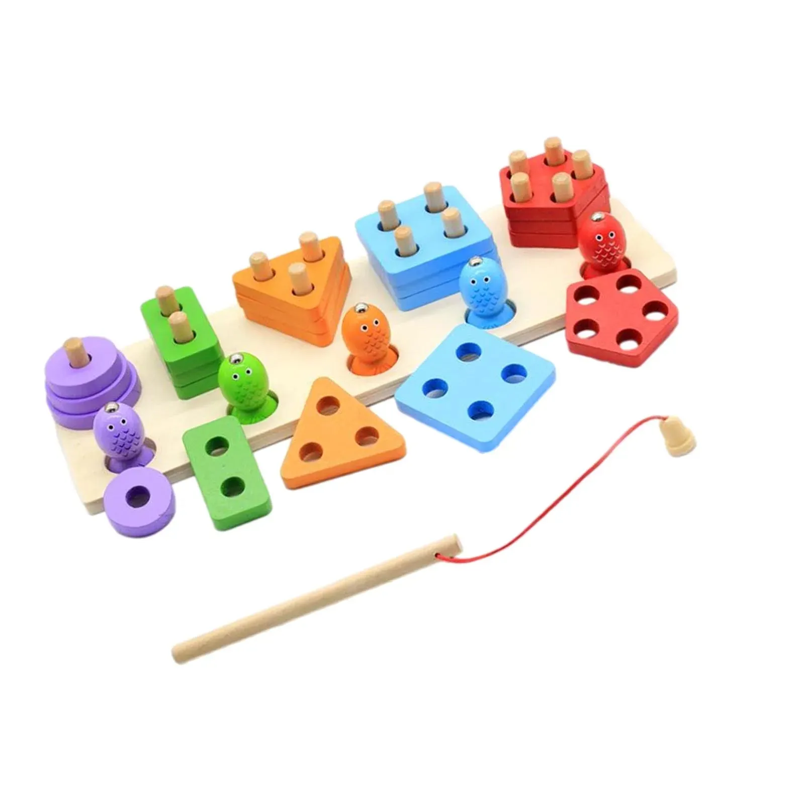 Interactive Montessori Math Fishing Board - Wooden Learning Toy for Toddlers