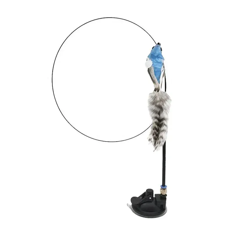 Interactive Peacock Cat Toy with Bell