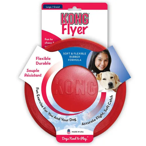 KONG Flyer Dog Toy Large in Red