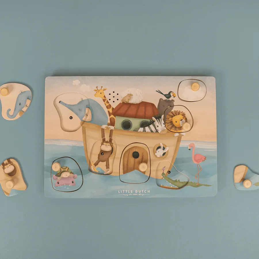 Little Dutch Wooden Sound Puzzle Noah's Ark