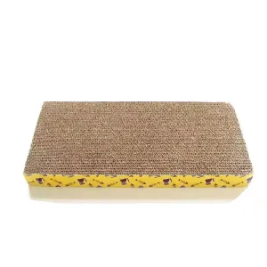 M-Shape Cat Scratching Board – Corrugated Cardboard Nail Grinding Pad for Cats