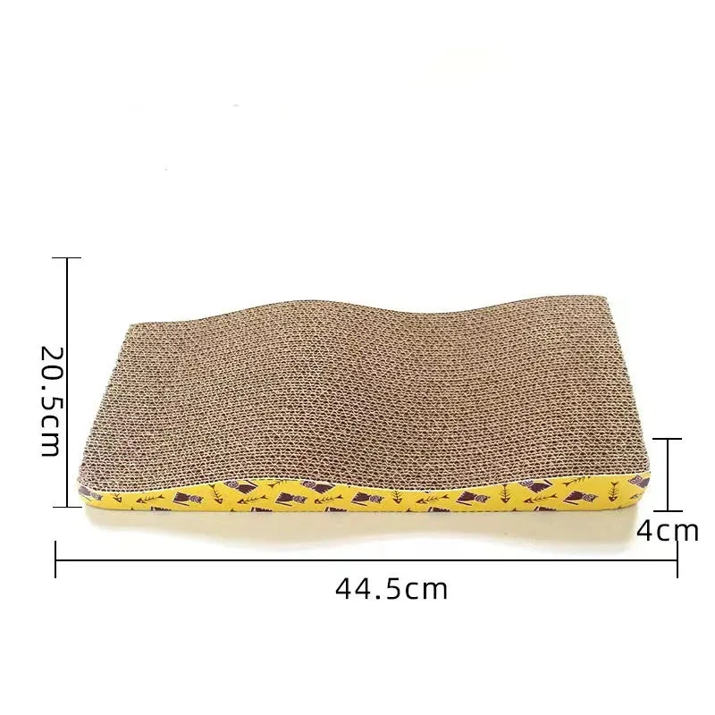 M-Shape Cat Scratching Board – Corrugated Cardboard Nail Grinding Pad for Cats