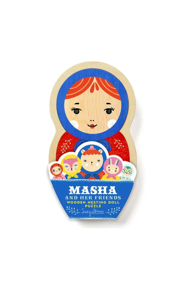 Masha and Her Friends Wooden Nesting Doll Puzzle