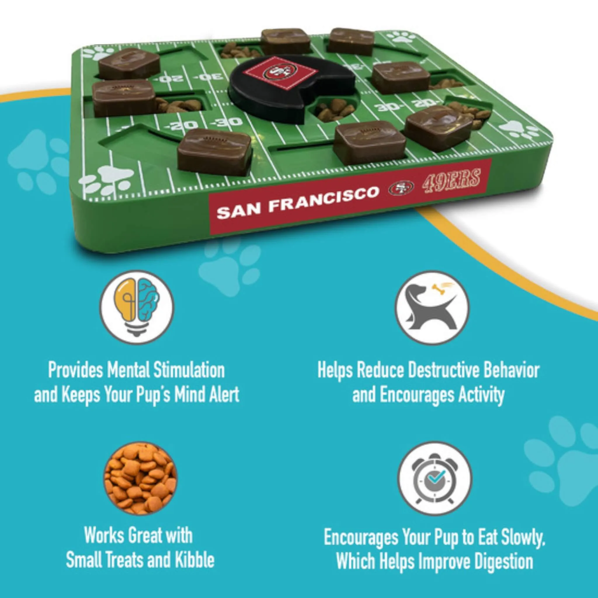 NFL San Francisco 49ers Puzzle Toy for Dogs