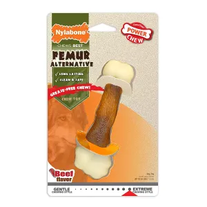 Nylabone Power Chew Femur Alternative Dog Chew Toy Beef