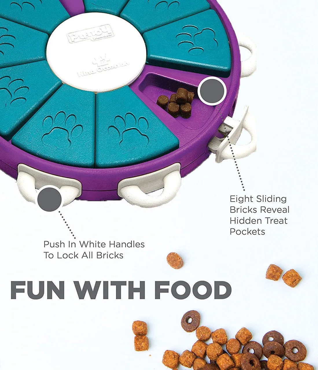 Outward Hound Nina Ottosson Dog Twister, Interactive Treat Puzzle