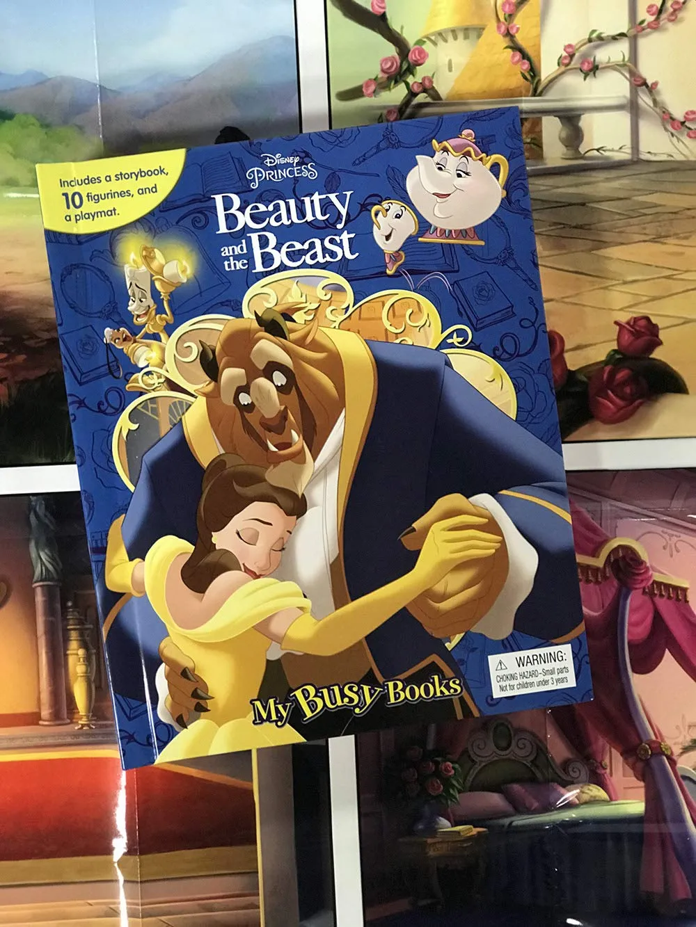 Phidal Disney Beauty & The Beast Themed My Busy Books - Blue