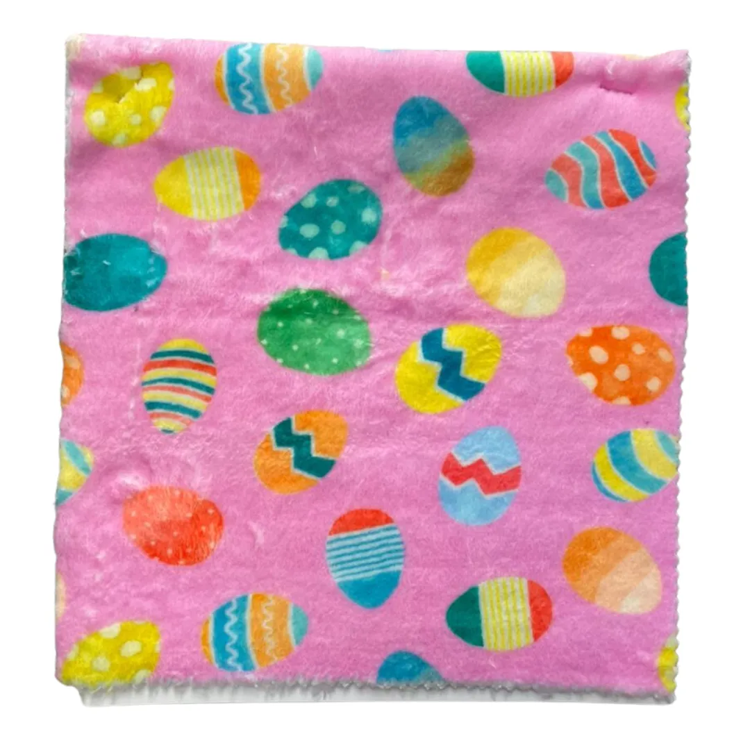 Plush Shorts-Easter Hunt Pink