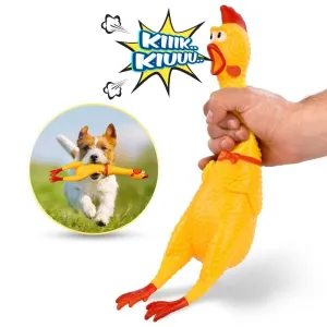 Screaming Rubber Chicken Squeeze Toy