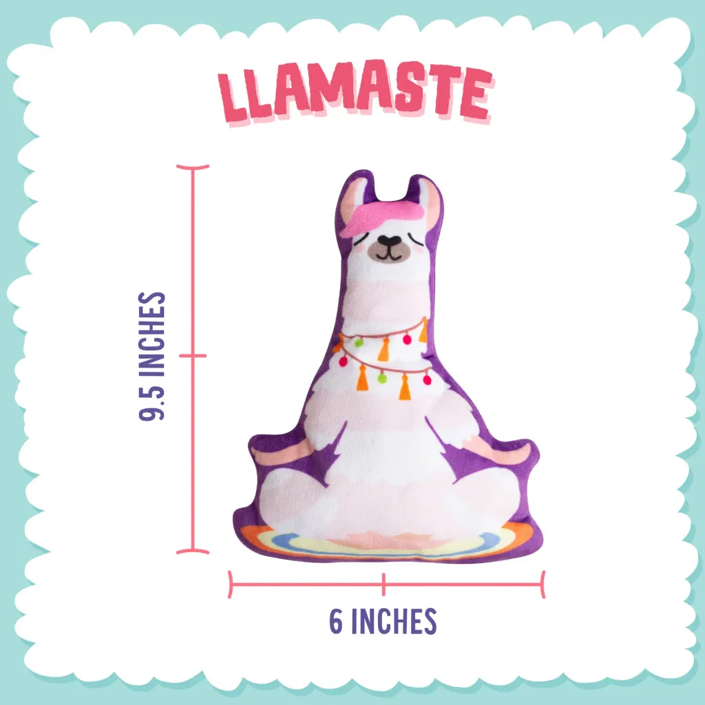 Snugarooz Llamaste Dog Crinkle Plush Toy (10")