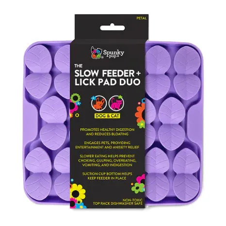 Spunky Pup Petal Slow Feeder/Lickpad  For Pets