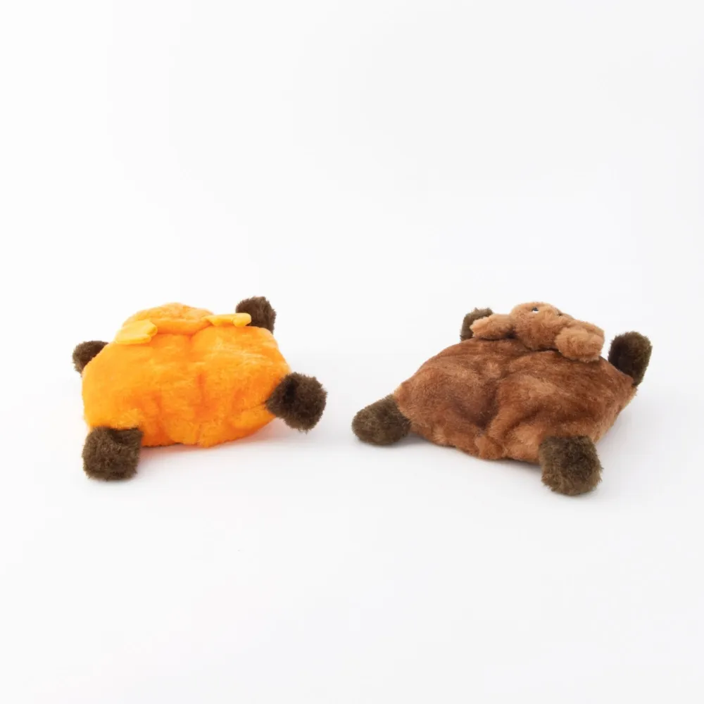 Squeakie Pad Bear/Moose Dog Toy 2pk