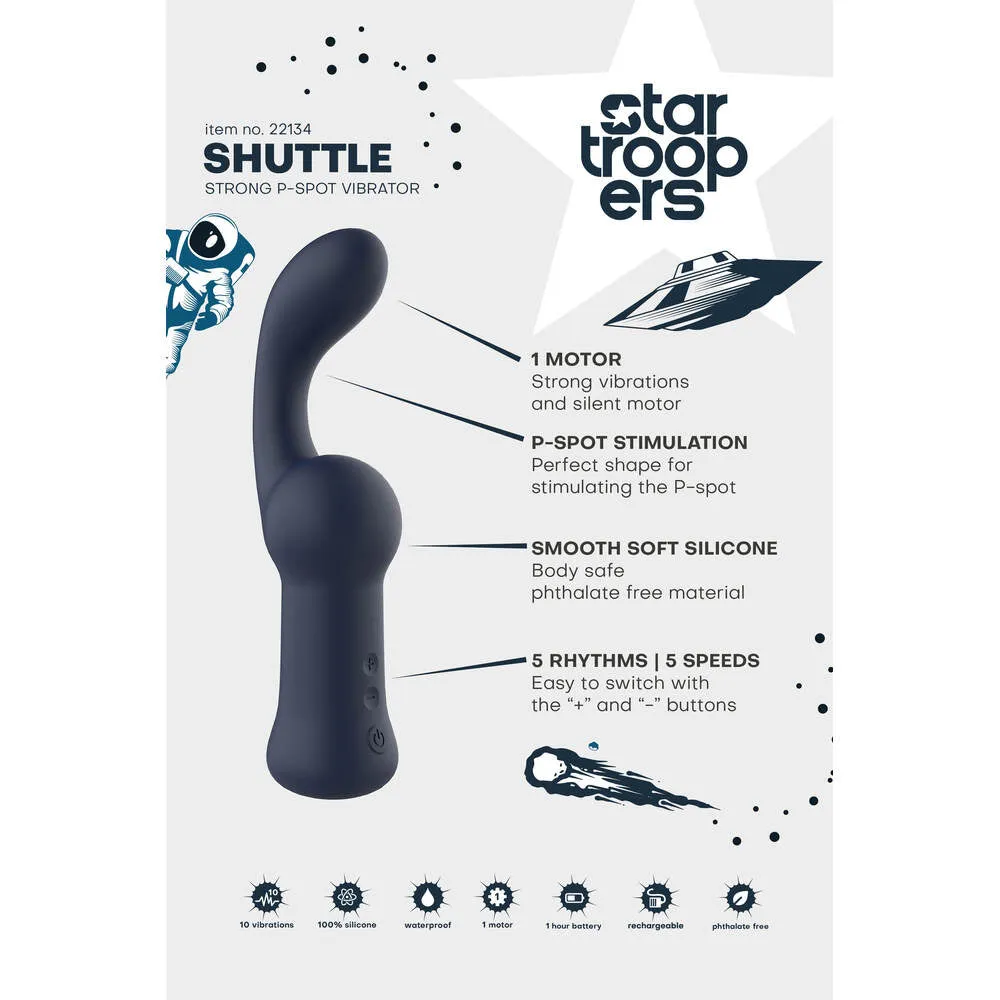 Startroopers Shuttle Flexible Strong Prostate Vibrator