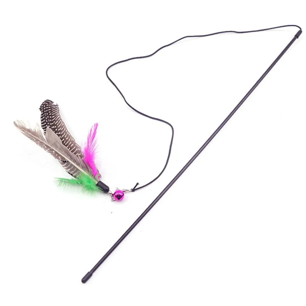 Stick Feather Wand Cat Toy