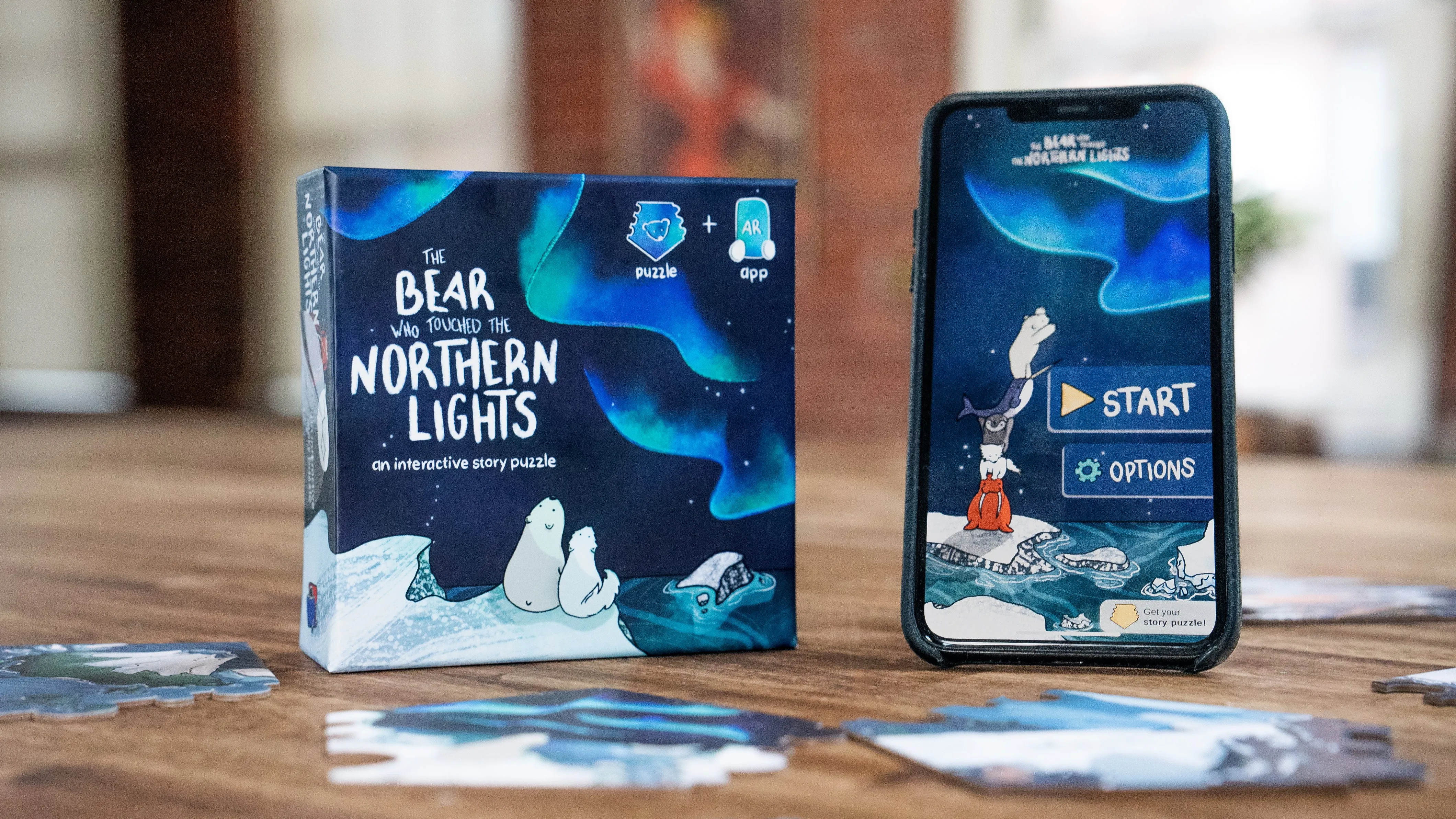 The Bear Who Touched The Northern Lights an interactive story puzzle