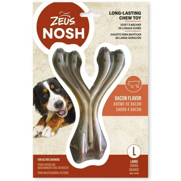 Zeus NOSH STRONG Wishbone for Dogs - Bacon